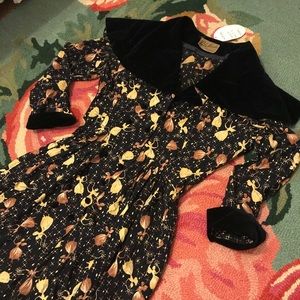 1940’s Rayon Velvet Mint Condition Dress